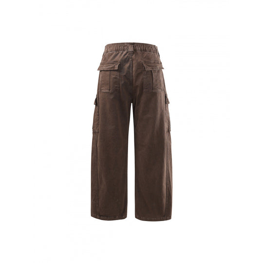 Damen Weite High Waist Cargo Culotte aus Baumwolltwill mit Mehrfachtaschen Shop Nory