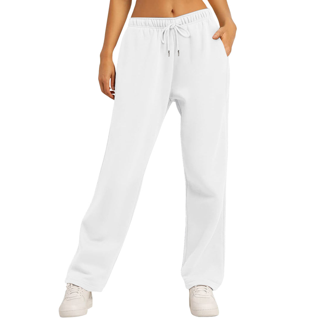 Damen nan extraweiche Relax-Hose mit hohem Komfortbund Kordelzug und geradem Bein Shop Nory