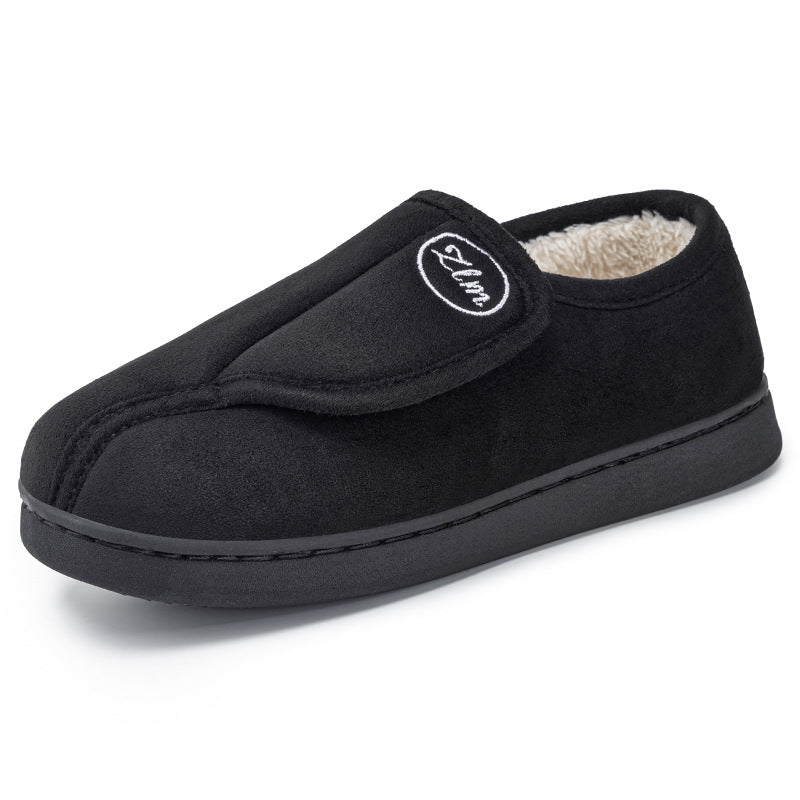 Damen Hausschuhe mit elastischem Klettverschluss und weichem Futter