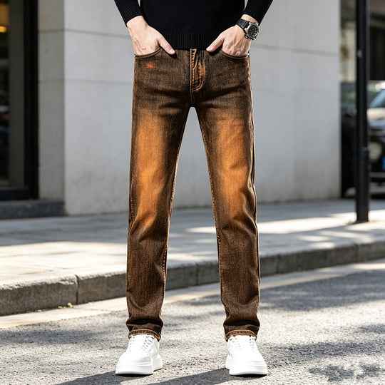 Herren Slim-Fit Jeans mit modischem Used-Look Shop Nory