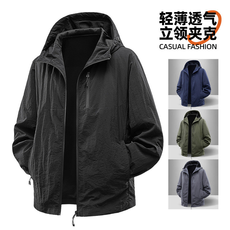Herren Leichte und atmungsaktive Regenjacke Shop Nory
