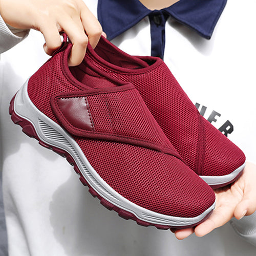 Herren nan atmungsaktiver Slip-On Mesh-Sneaker mit Klettverschluss, gepolsterter Komfortsohle und rutschfester Profilsohle Shop Nory