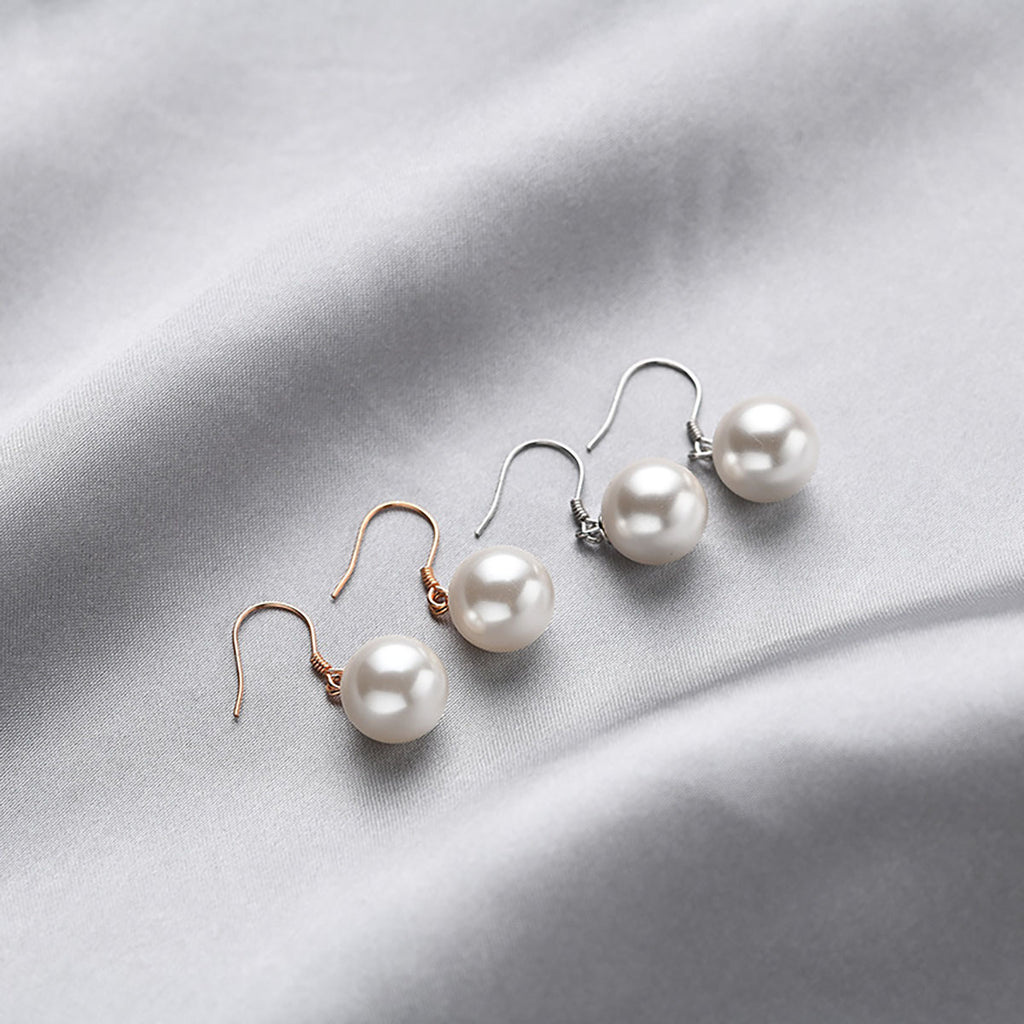 Damen Ohrhänger mit eleganten Perlen und feinem Silber-Design Shop Nory
