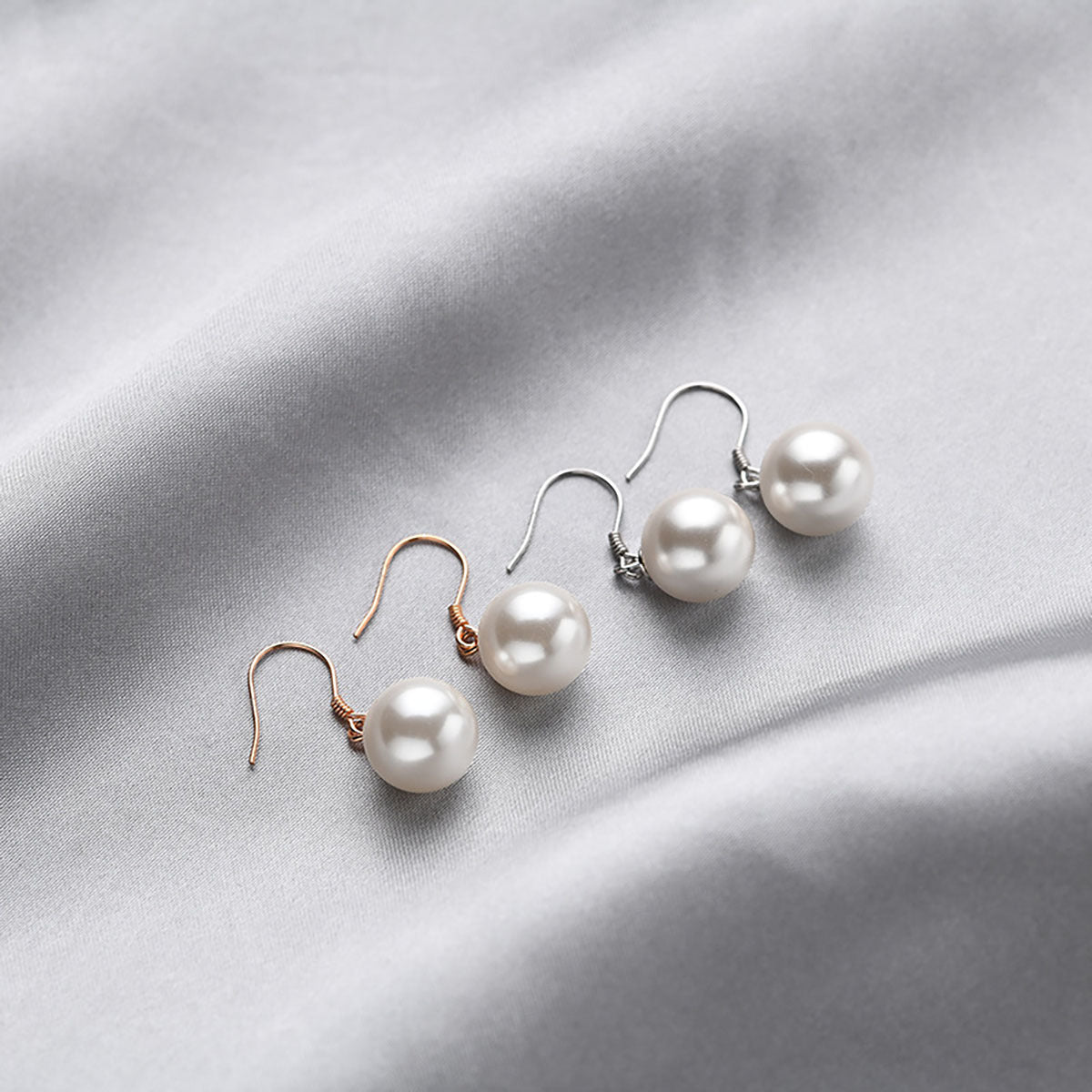 Damen Ohrhänger mit eleganten Perlen und feinem Silber-Design Shop Nory