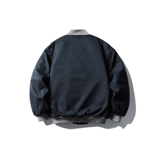 Unisex Kurzboxy wattierte Bomberjacke im Utility‑Look mit Rippenkragen Shop Nory