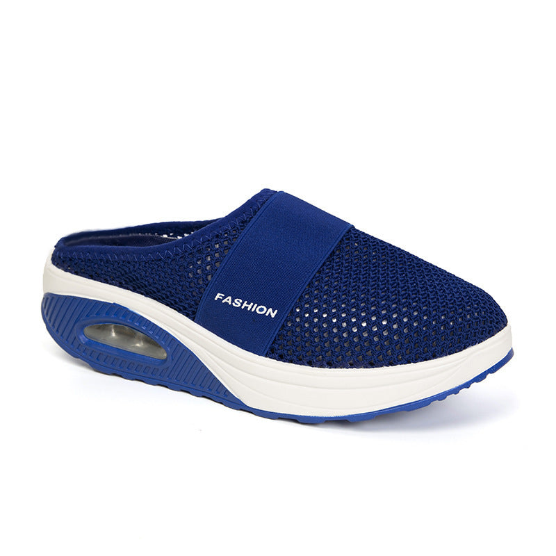 Damen Halbschuh-Slipper mit atmungsaktivem Strickobermaterial, elastischem Mittelfußriemen und Dämpfungssohle Shop Nory