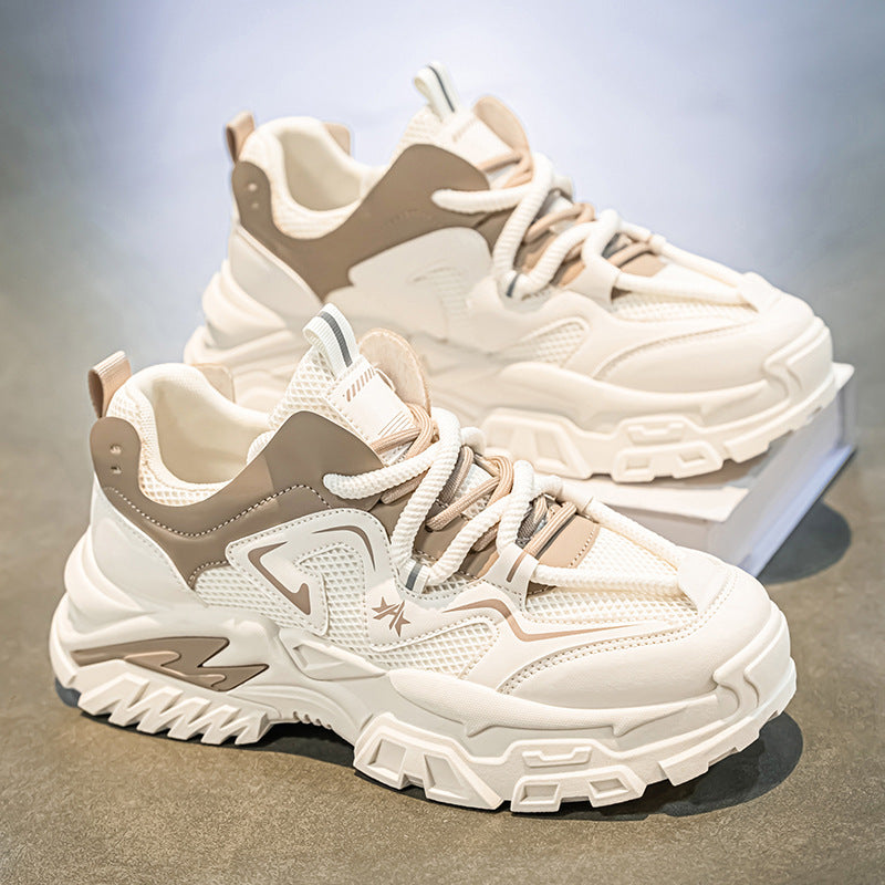 Damen sportliche Chunky Sneakers mit rutschfester Sohle und atmungsaktivem Obermaterial