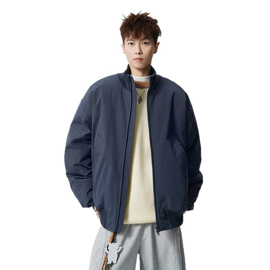 Herren Oversized Bomberjacke mit wattierter Füllung und geripptem Saum Shop Nory