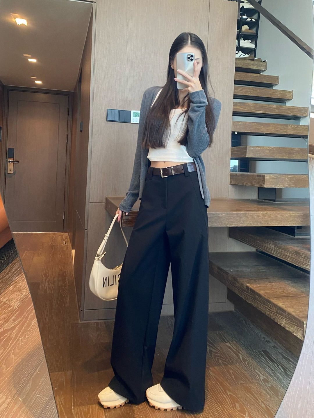 Damen Modische und lässige Hochtausende Hose Shop Nory