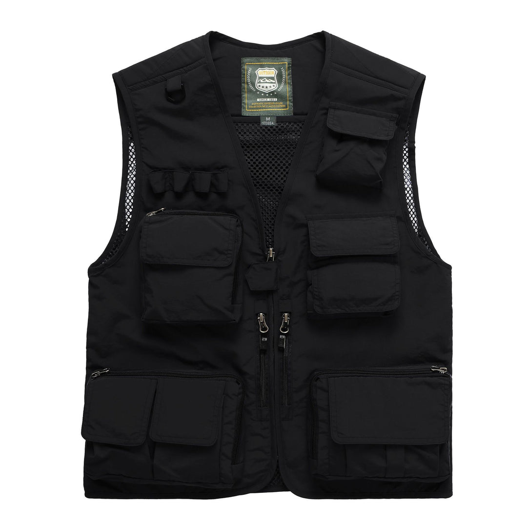 Herren Multifunktionale Utility-Weste mit zahlreichen Taschen und Mesh-Rücken Shop Nory