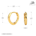Damen Creolen mit elegantem, geschwungenem Design aus 925 Sterling Silber Shop Nory