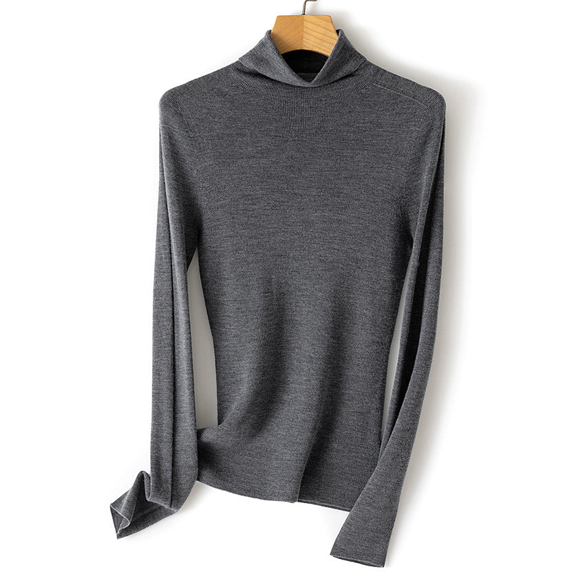 Damen Feiner Rollkragenpullover aus Stretch-Feinstrick mit schmaler Schnittführung Shop Nory