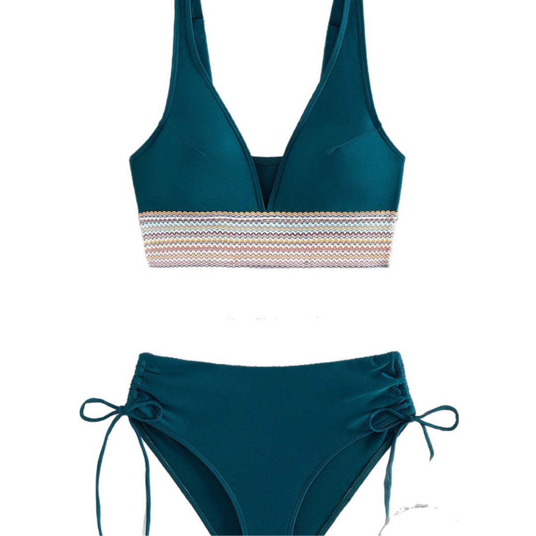 Damen Hochgeschnittener Sportbikini Shopnory