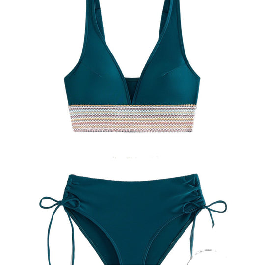 Damen Hochgeschnittener Sportbikini Shopnory