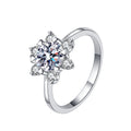 Damen Solitär Ring mit funkelndem Kristall und kunstvollem Detail Shop Nory