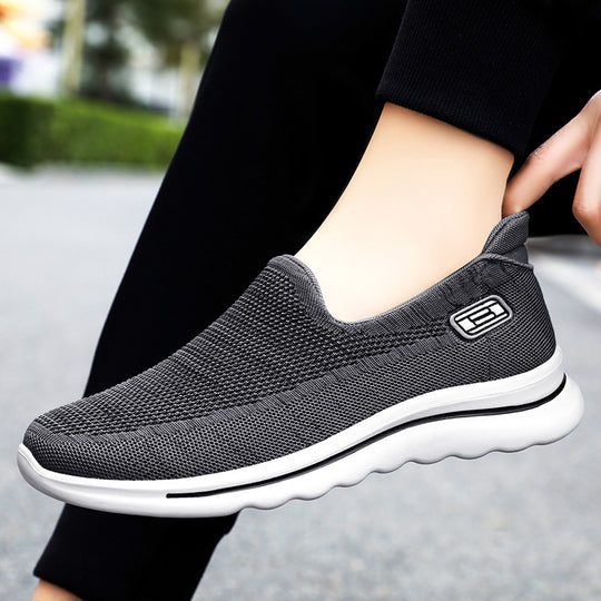 Damen nan Strick-Slip-On Komfortsneaker mit herausnehmbarem Memory-Fußbett und stoßdämpfender EVA-Zwischensohle Shop Nory