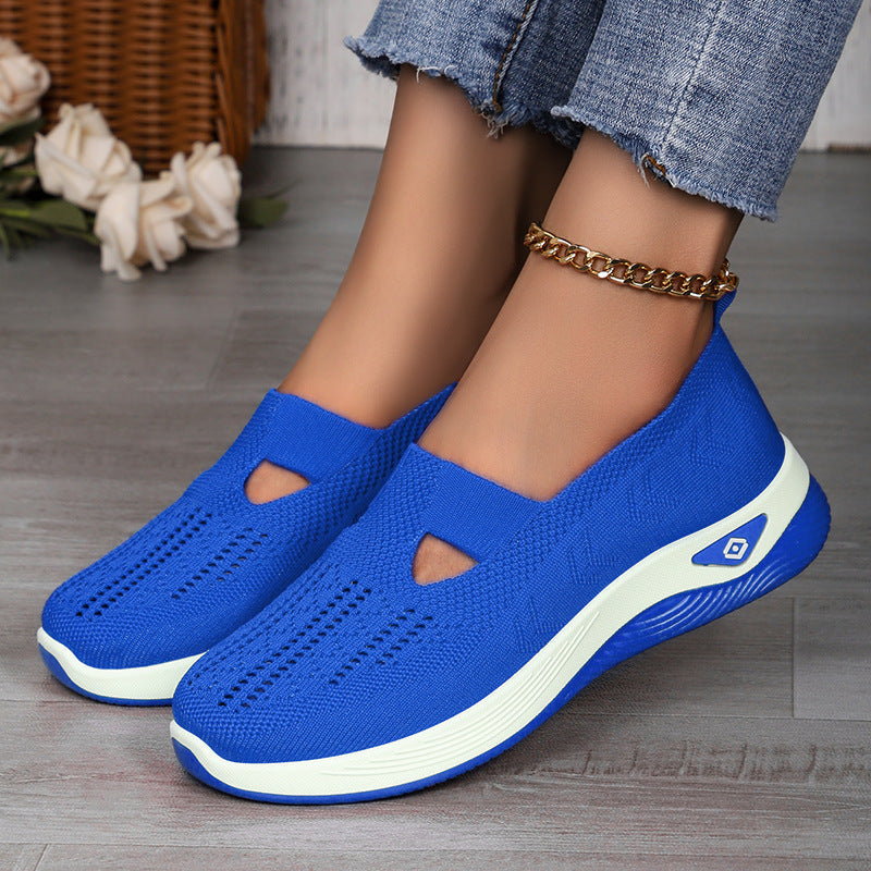 Damen Atmungsaktive Freizeit-Slipper mit elastischem Einschlupf und flexibler Sohle Shopnory