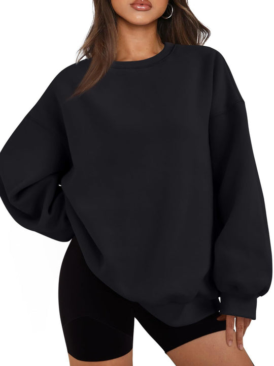 Damen nan Boxy-Crewneck-Sweat mit extraweiter Passform, Raglanärmeln und weichem Fleece-Innenfutter Shop Nory