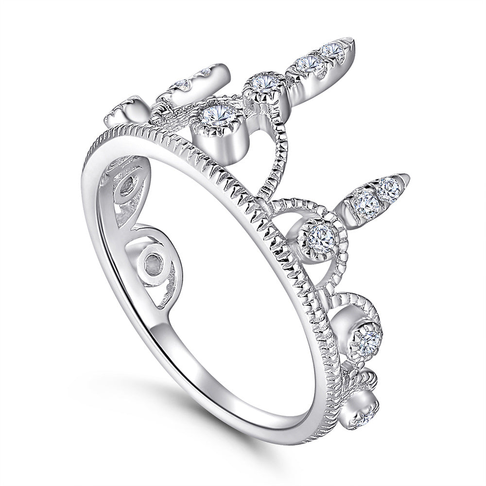 Damen Kranz-Ring mit funkelnden Zirkonia-Elementen Shop Nory