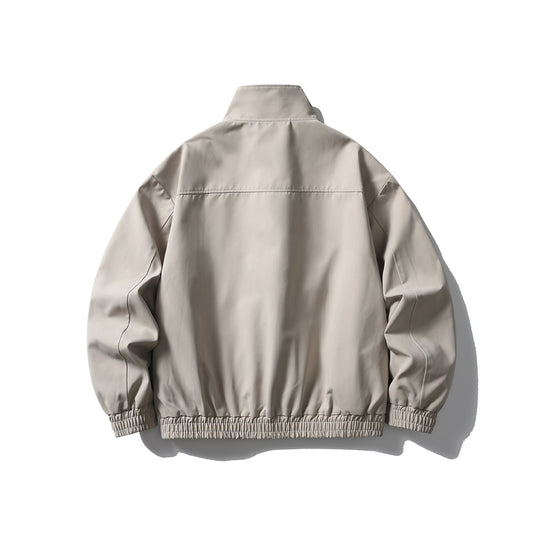 Unisex Kastig geschnittener Funktionsblouson mit hohem Funnelkragen und verdeckter Druckknopfleiste Shop Nory