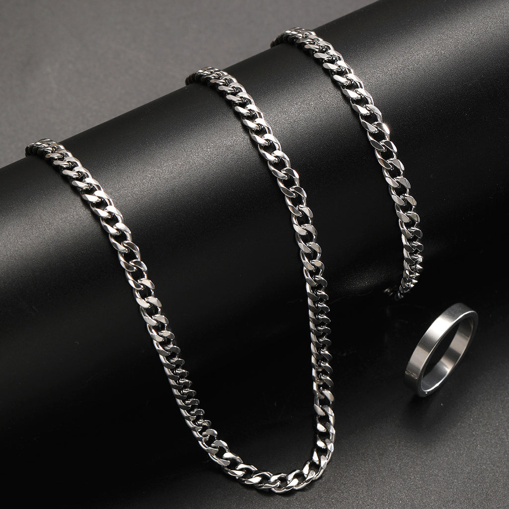 Damen Schmuckset bestehend aus eleganter Halskette, stilvollem Armband und zeitlosem Ring Shop Nory