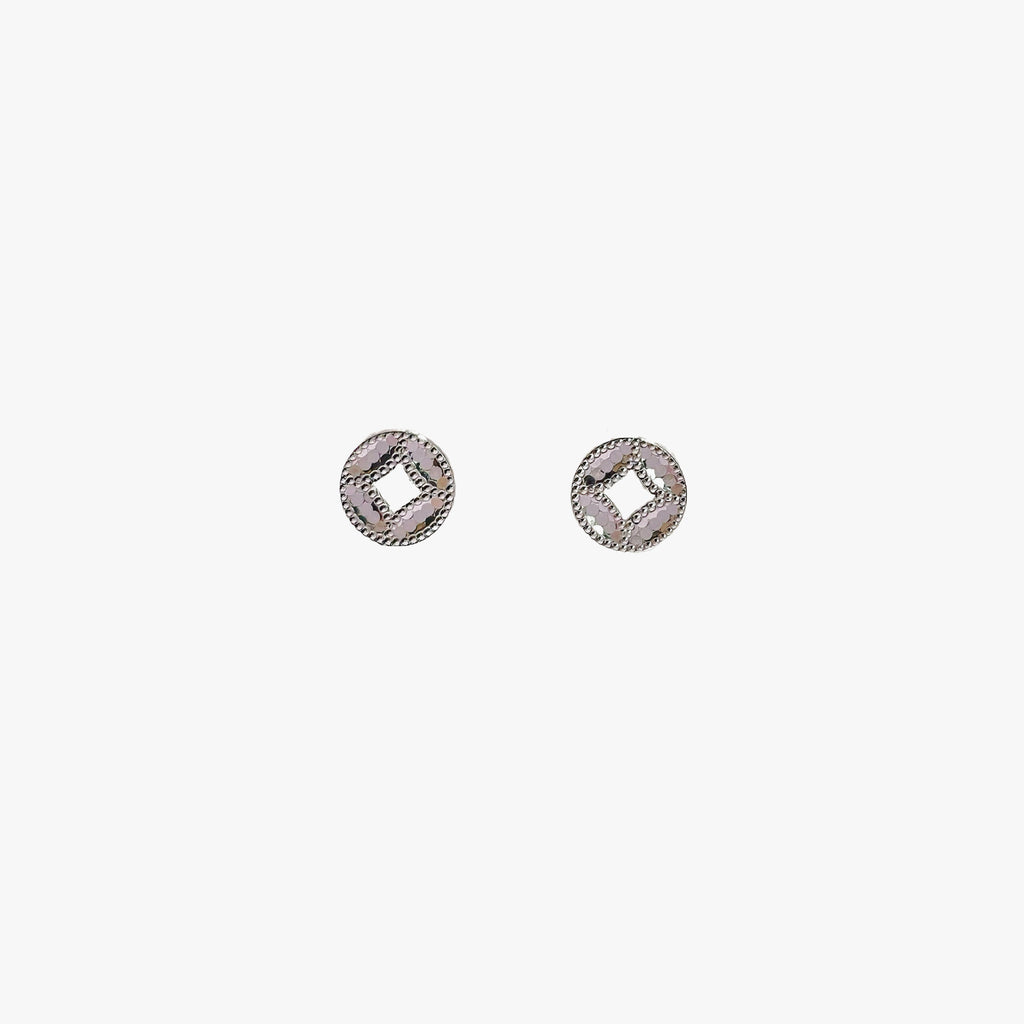 Damen Ohrstecker im geometrischen Design mit glitzernden Akzenten Shop Nory