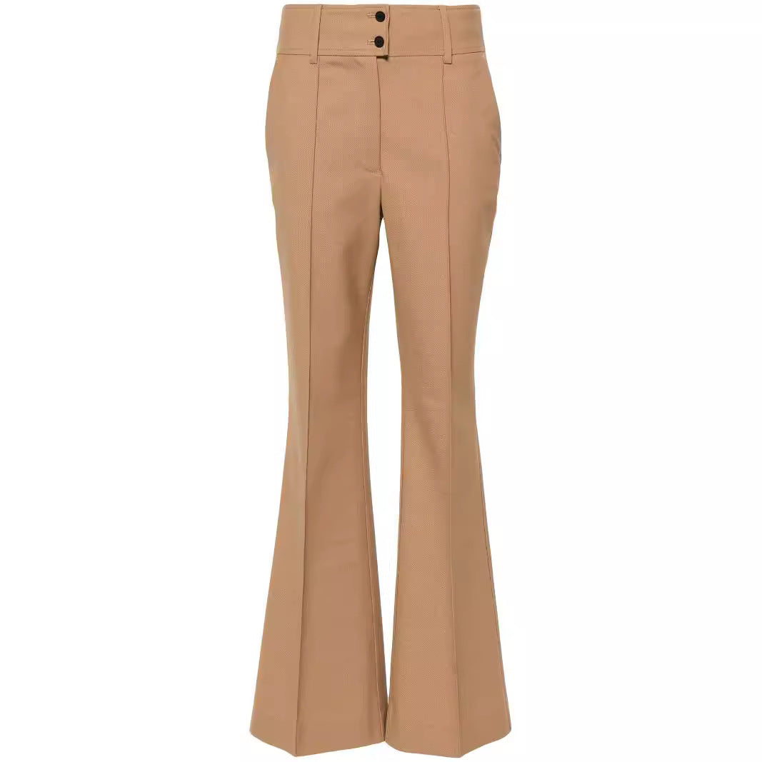Damen Hochtaillierte ausgestellte Wollmix‑Tailoring‑Hose mit Bügelfalte Shop Nory