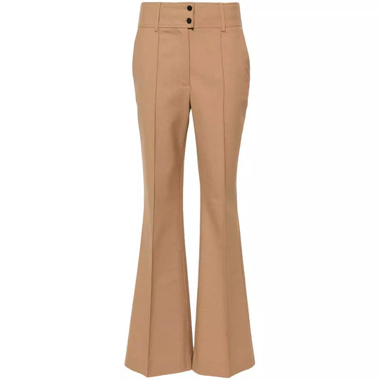 Damen Hochtaillierte ausgestellte Wollmix‑Tailoring‑Hose mit Bügelfalte Shop Nory