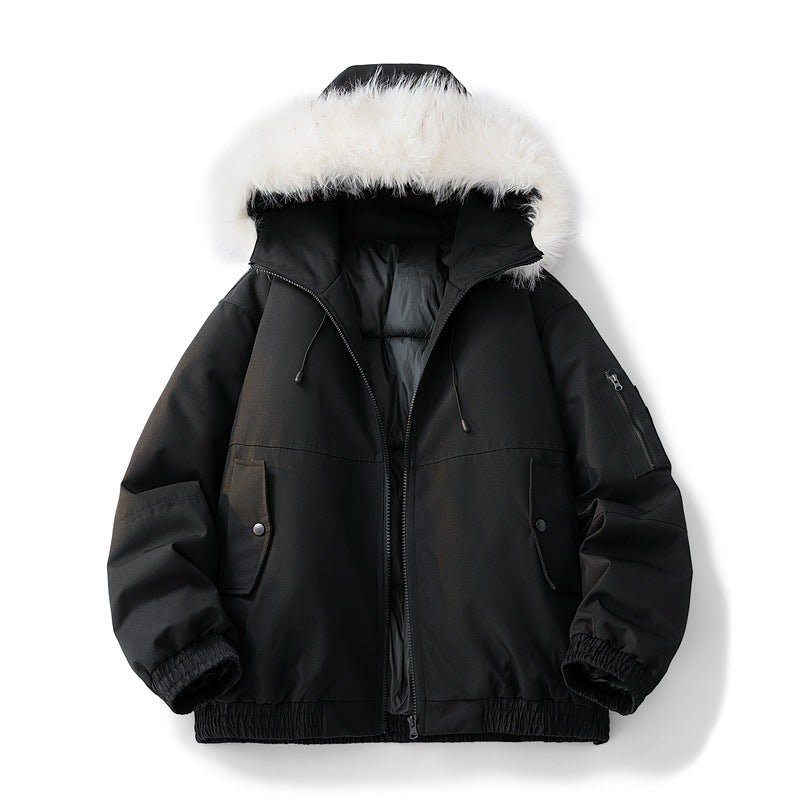 Damen Modische Winterjacke mit abnehmbarem Kunstfellkragen Shop Nory