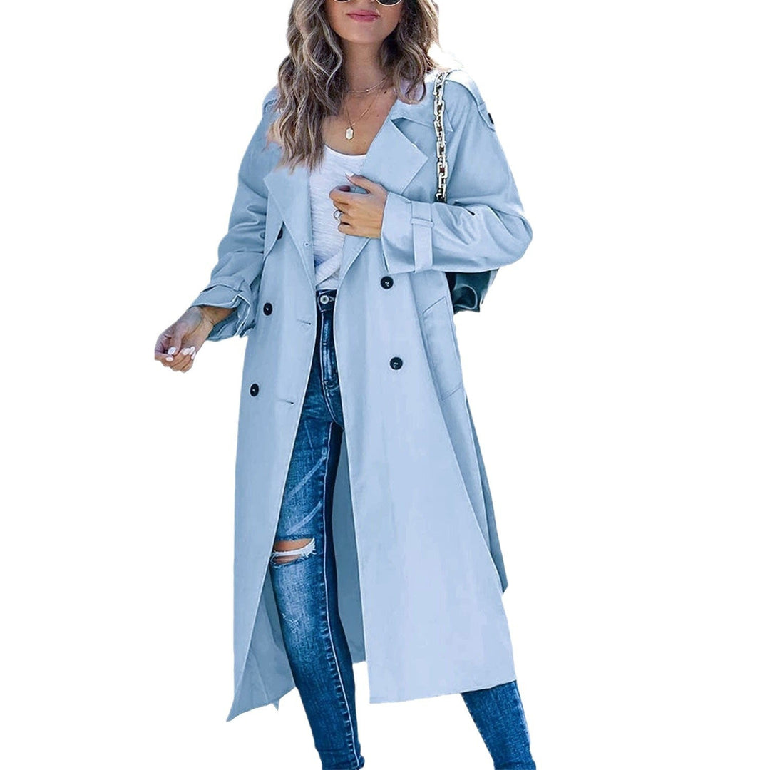 Damen Modischer Trenchcoat mit doppelter Knopfleiste und lässigem Schnitt