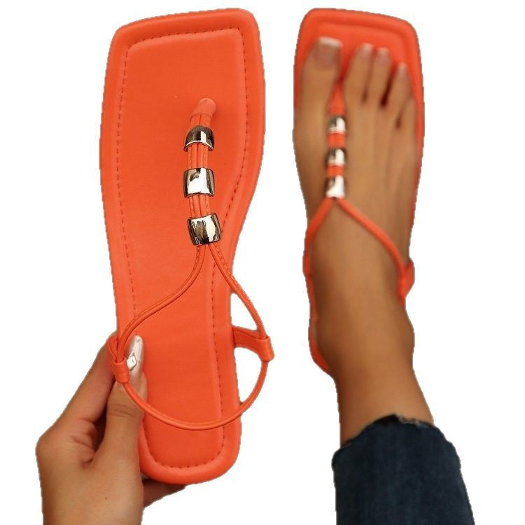 Damen Zehentrenner Sandalen mit eleganten Akzenten