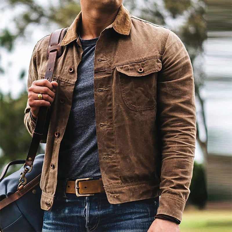 Herren Baumwolljacke mit praktischen Taschen und modernem Schnitt
