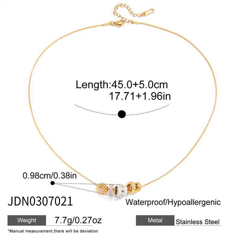 Damen elegante Halskette aus hypoallergenem Edelstahl mit verspieltem Anhänger Shop Nory