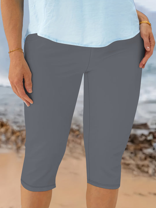Damen Capri-Biker-Shorts mit hohem Bund und stützender Kompression Shopy Nory