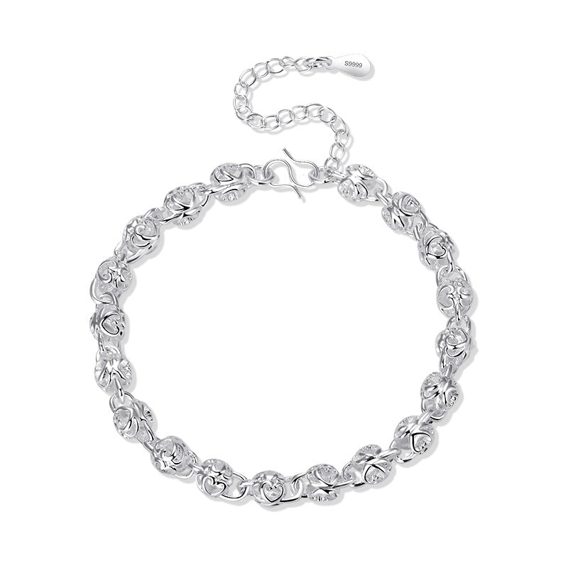 Damen Elegantes Armband mit kunstvollem Rosendesign Shop Nory