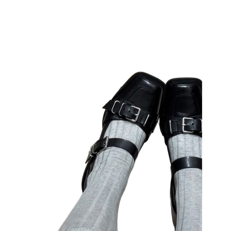 Damen Schnallen‑Monkstrap Slipper mit niedrigem Blockabsatz Shop Nory