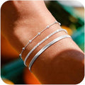 Damen Armbandset mit eleganter Glieder- und Zierkettengestaltung Shop Nory
