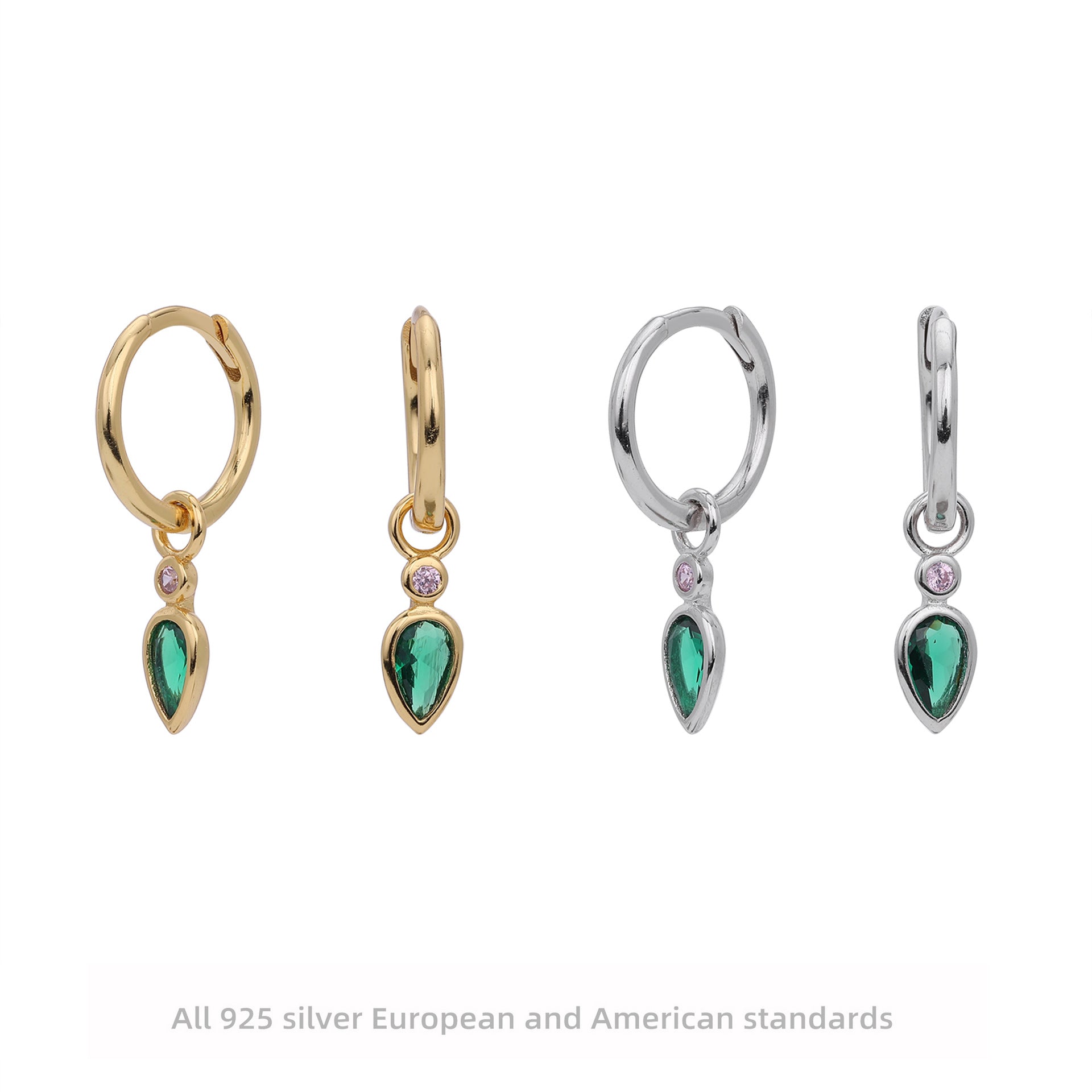 Damen Ohrhänger mit edlen Zirkondetails und hochwertigem 925 Sterling Silber Shop Nory