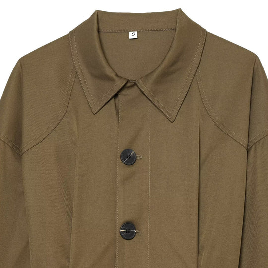 Damen Kurzjacke im Utility‑Stil mit weitem Schnitt und großen Klappentaschen Shop Nory