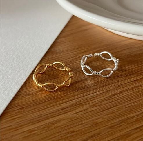 Damen offener Ring mit elegantem geflochtenem Design Shop Nory