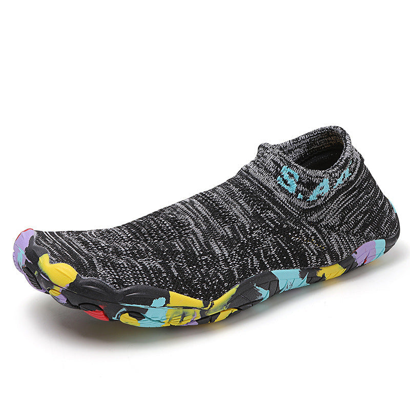 Unisex nan ultraflexibler Strick-Sockenschuh mit anatomischer Mehrzonen-Gummisohle und schnelltrocknender Konstruktion