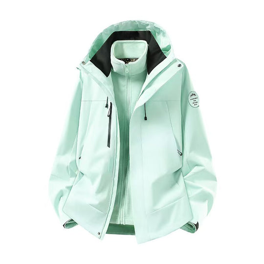 Herren wasserdichte Outdoorjacke mit abnehmbarer Fleece-Innenjacke Shop Nory