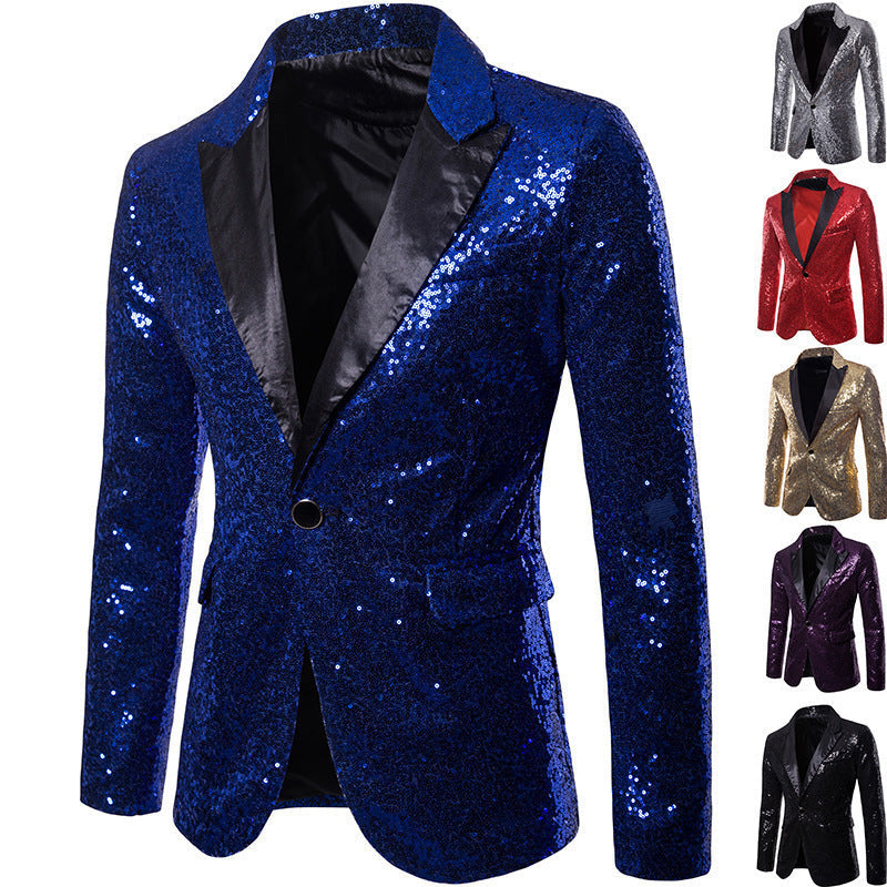 Herren glamouröser Pailletten Blazer