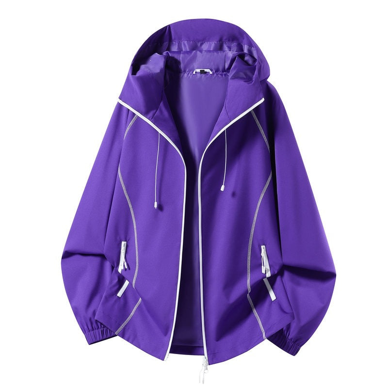 Damen Leichte Sportjacke mit Kapuze Shop Nory