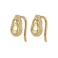 Damen elegante Ohrstecker mit strahlenden Zirkonia und prachtvollem Design Shop Nory
