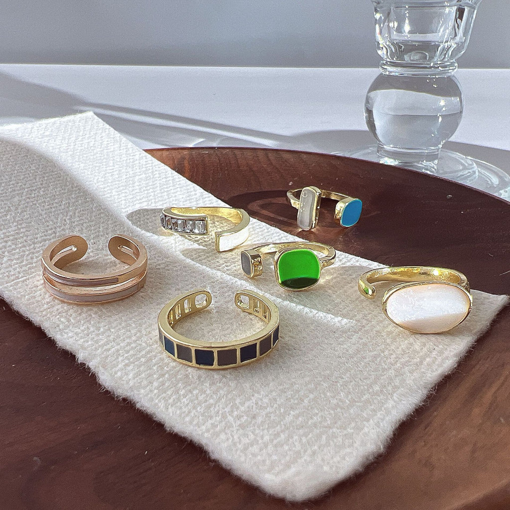 Damenring mit einzigartigem doppeltem Design Shop Nory