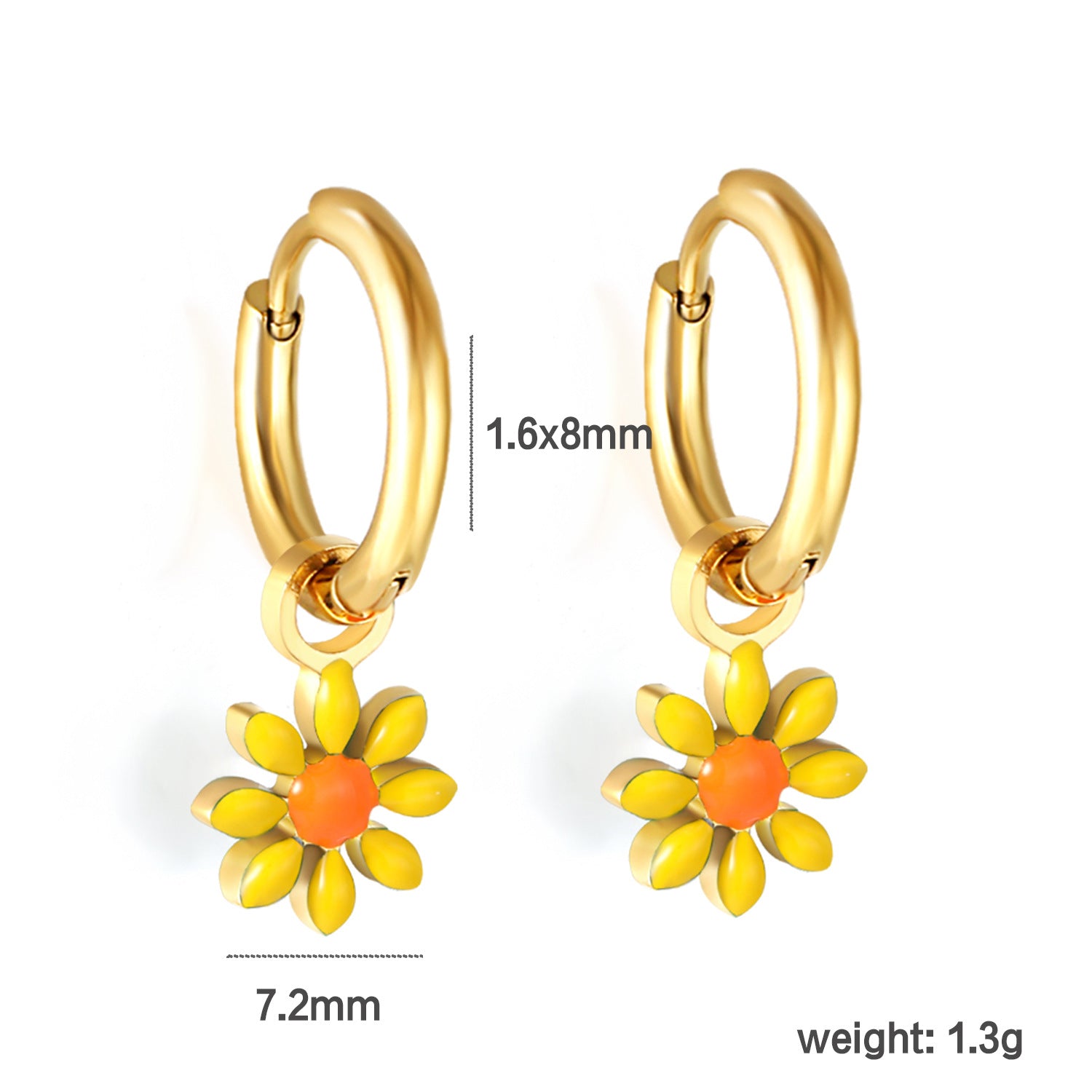 Damen Ohrstecker mit verspieltem Blumendesign und hochwertiger Edelstahloberfläche Shop Nory