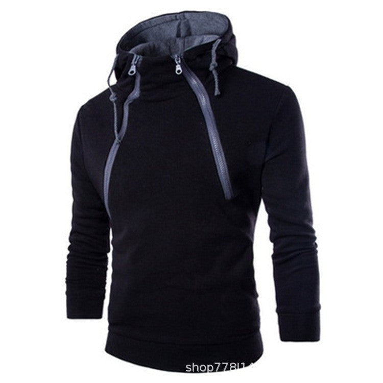 Herren moderne Kapuzenpullover mit praktischem Reißverschluss