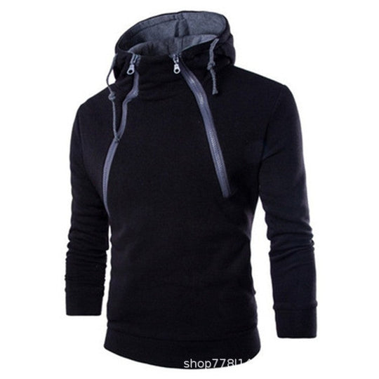 Herren moderne Kapuzenpullover mit praktischem Reißverschluss
