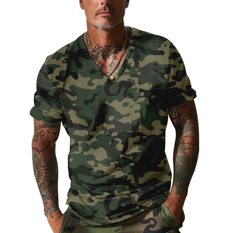 Herren Camouflage T-Shirt